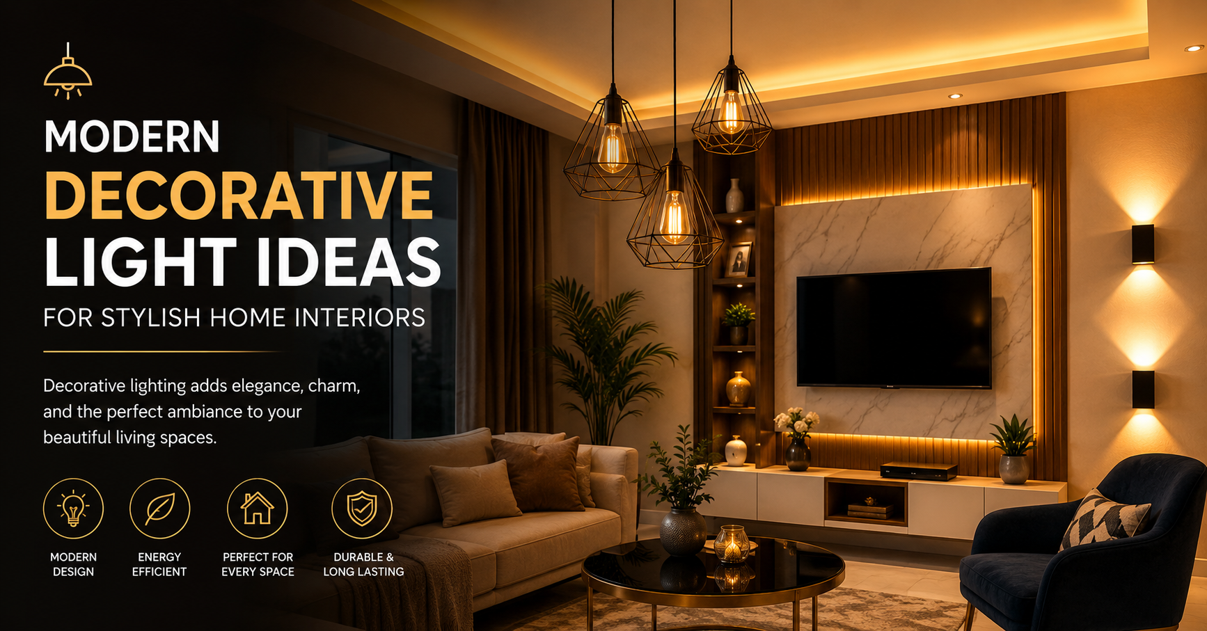 Modern Decorative Light Ideas for Stylish Home Interiors
