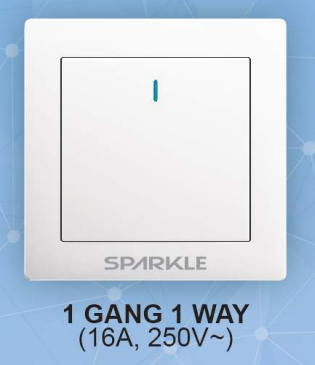 ACI Sparkle smart series 3 Gang 1 way switch